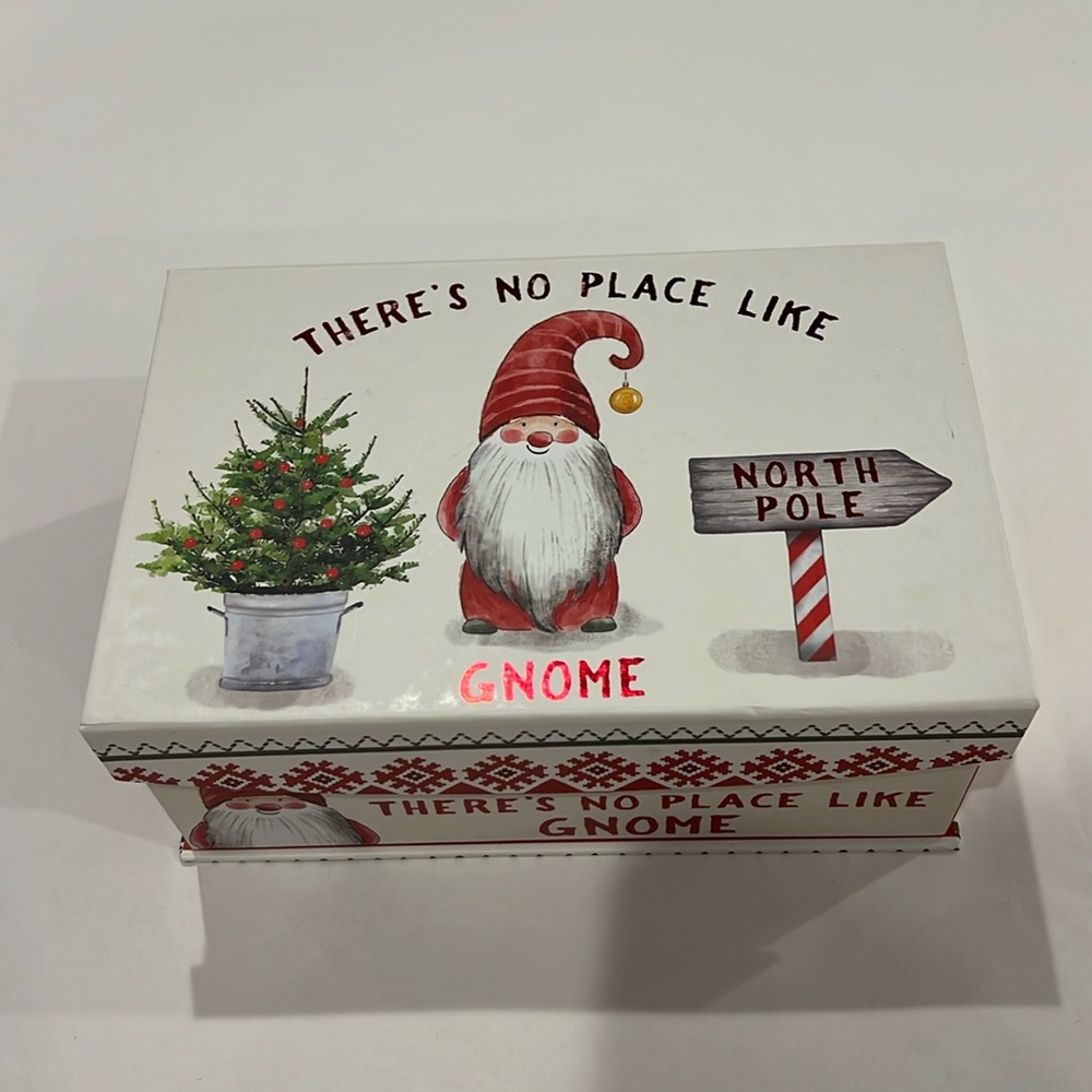 Gnome themed Christmas box